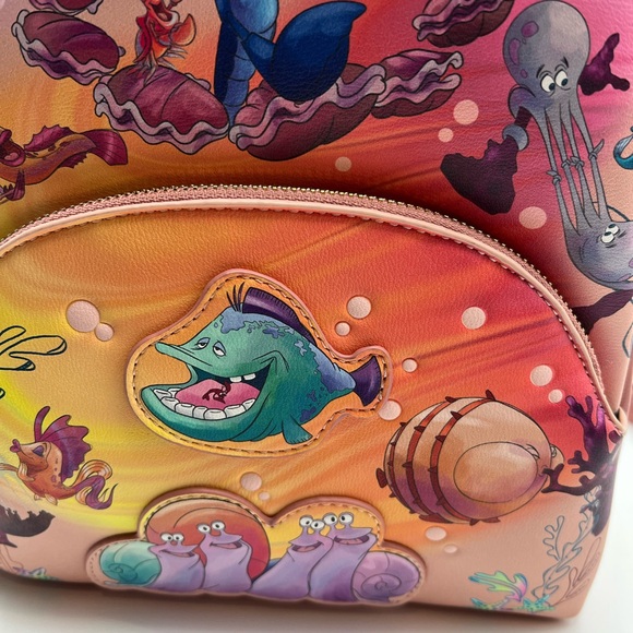 NWT Danielle Nicole Little Mermaid Mini Backpack - Picture 4 of 7